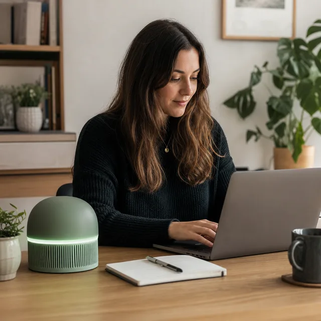 테라돔 퍼스널 공기질 돔 Desk Air — 데스크 청정 버블 / CO2·미세먼지 실시간