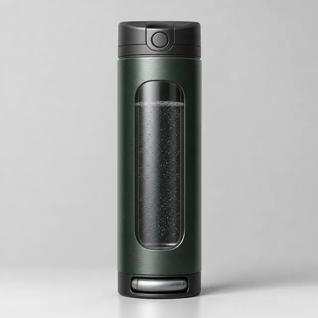 미스트셀 휴대용 정수+탄산 텀블러 FizzPure — 4단계 필터 / 즉석 탄산