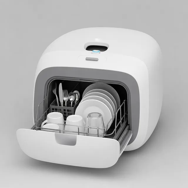 사일런시아 무소음 캡슐형 식기세척기 Hush Pod — 1~2인 / 초저소음 캡슐 세제