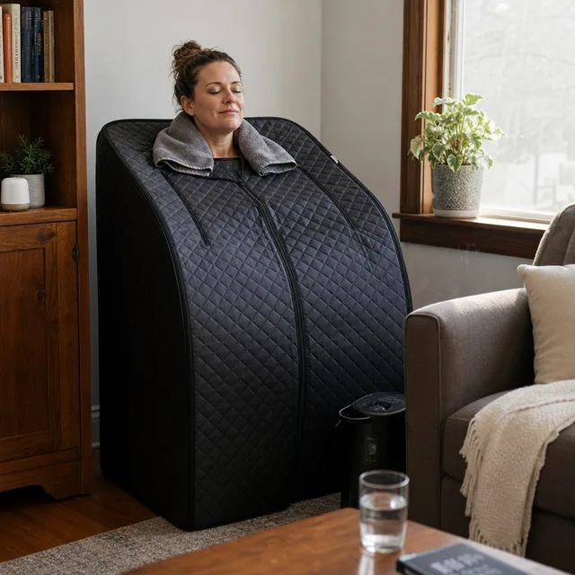 사우나고 FoldSauna F1 캡슐형 1인 폴딩 사우나 — 3분 예열