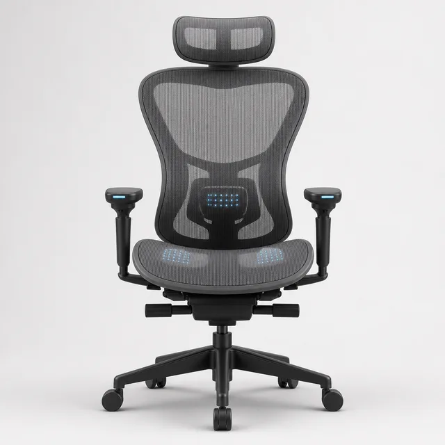 포스처랩 AlignChair P9 자세교정 스마트 오피스 의자 — 압력센서·실시간 피드백